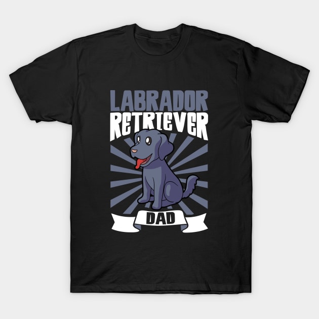 Labrador Retriever Dad - Labrador Retriever T-Shirt by Modern Medieval Design